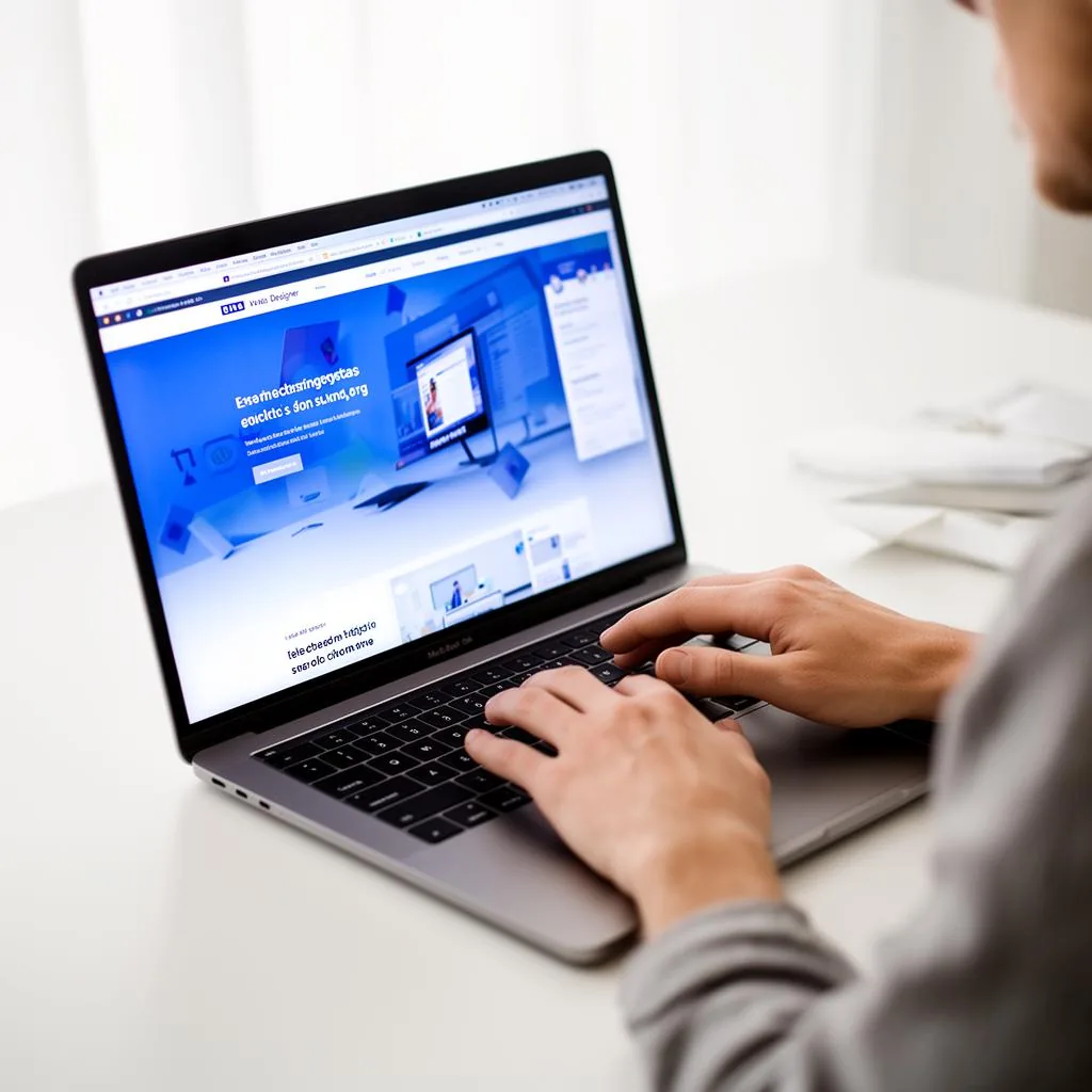Mockup de laptop con página premium GIO WEBSTUDIO